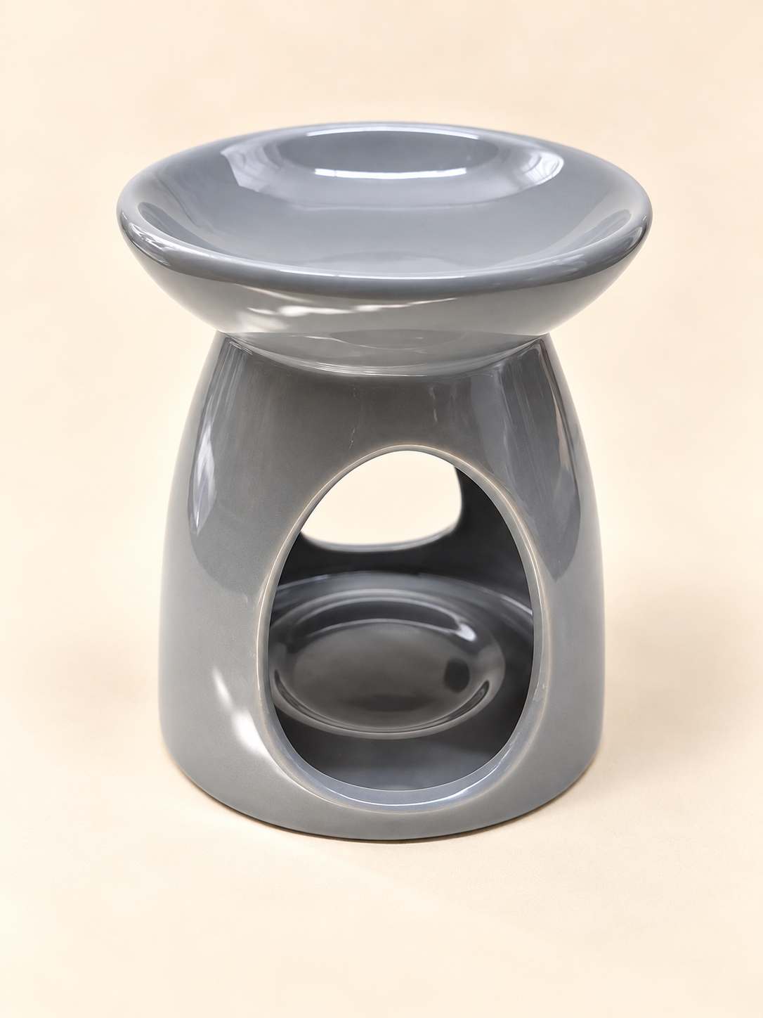 Grey Tear-Drop Wax Melter
